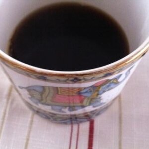 ほっこりした甘さの黒糖コーヒー☆